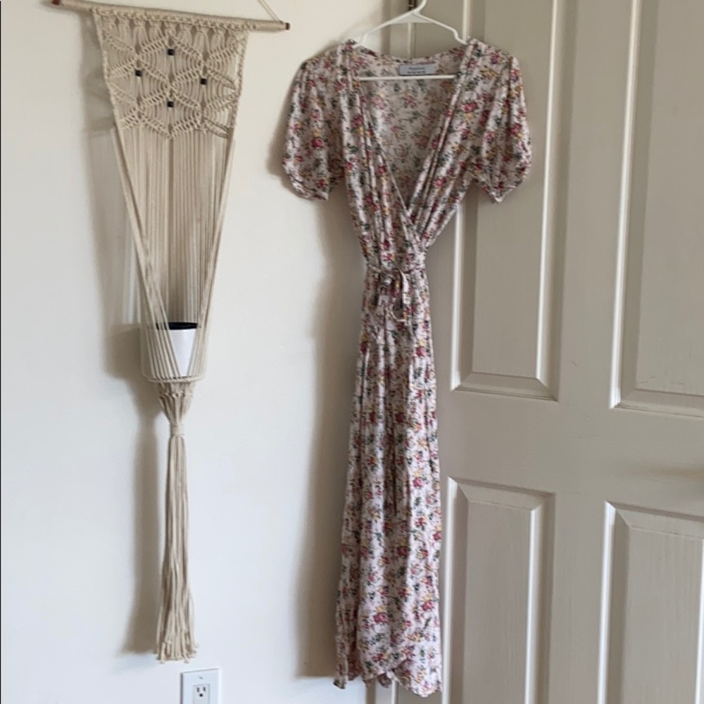 Auguste The Label Floral Cotton Wrap Dress